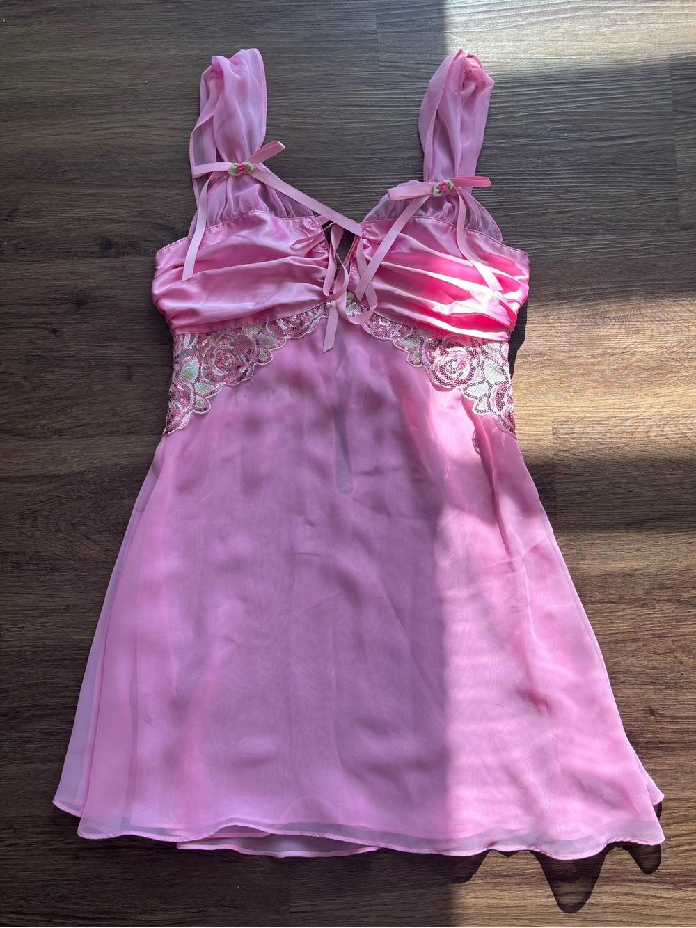 For Love And Lemons Pink Slip Dress